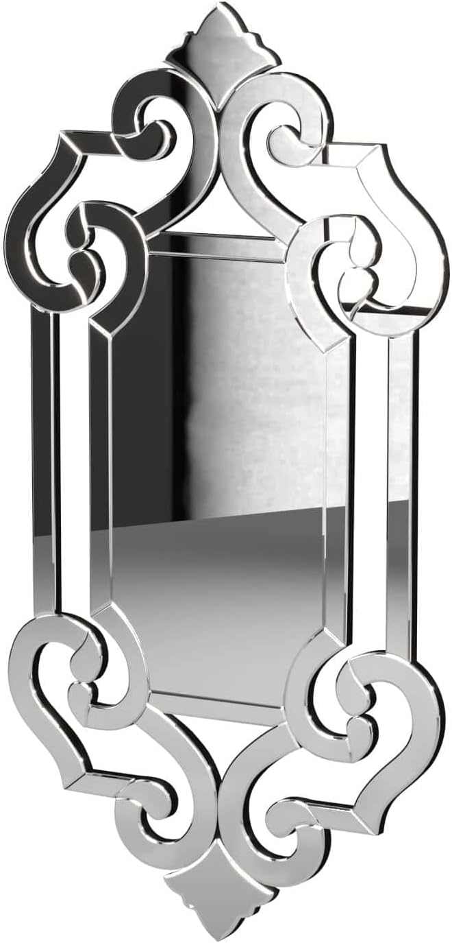 Small Clarice Rectangular Venetian Wall Hanging Mirror, 41 x 22 Inch