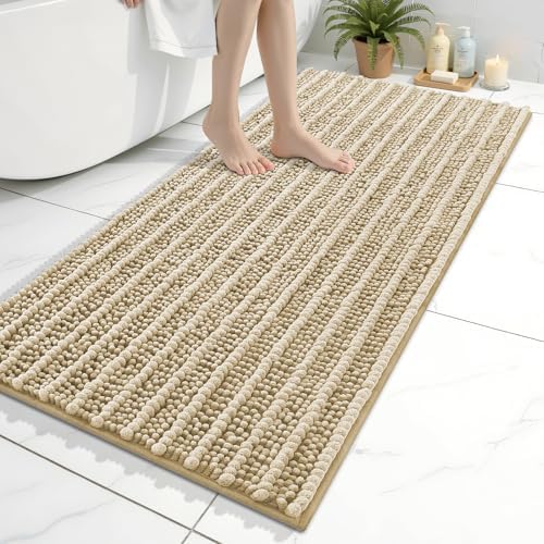 Arotive Bathroom Rugs Mat 45x27, Soft Absorbent Chenille Shaggy Bath Mat