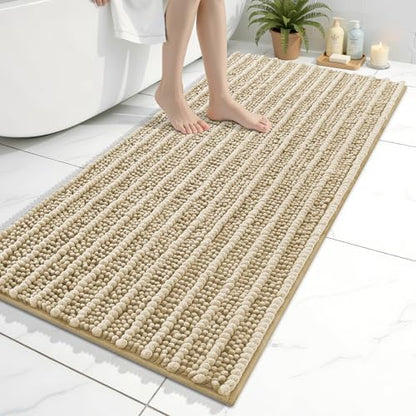 Arotive Bathroom Rugs Mat 45x27, Soft Absorbent Chenille Shaggy Bath Mat