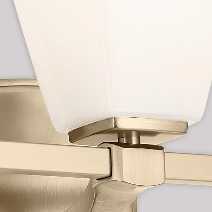 Kichler Marant 21.25" 3-Light Vanity Light with Opal Glass in Champagne Bronze, for Bathroom, Powder Room, Over a Mirror, (21.25" W x 9.5" H), 55216CPZ