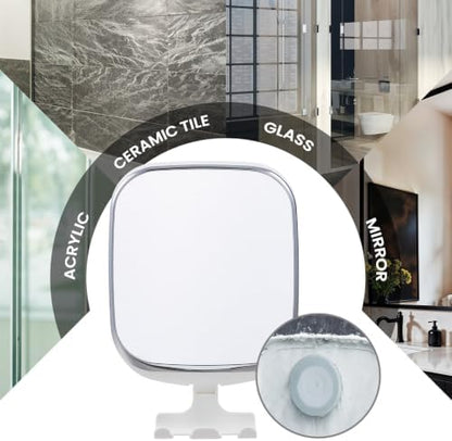 TAILI Shower Mirror Fogless for Shaving,Fogless Mirror Suction Wall Mounted