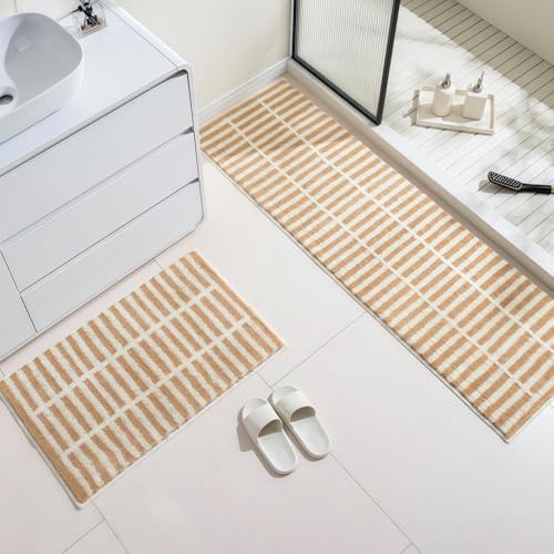 GIB Bathroom Runner Rug 63"x20", Soft Absorbent Long Bath Mat for Bathroom