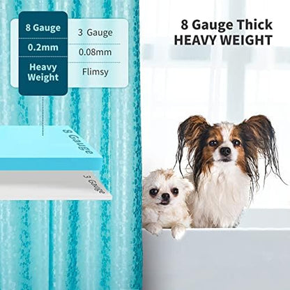 Bostofy Waterproof and Plastic Shower Curtain Liner 8G EVA Thick Shower Curtain 72" Width x 78" Lenght,Fits Any Bathroom,Durable and Easy to Clean