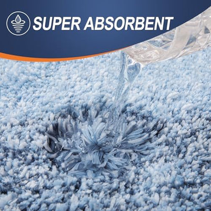 OLANLY Bathroom Runner Rugs Mat 70x20, Extra Soft Absorbent Microfiber Bath Rugs, Rubber Backing, Quick Dry, Washable Long Bath Mats for Bathroom Floor, Tub and Shower, Home Decor Accessories, Blue