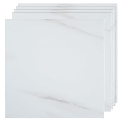 VallisCo 30-Piece Peel and Stick Floor Tiles, 12x12 Covers 30 Sq. Ft. Waterproof Vinyl Flooring, Renter-Friendly Self-Adhesive Floor Stickers for Kitchen, Bathroom, RV, Basement & Home DIY Light Gray
