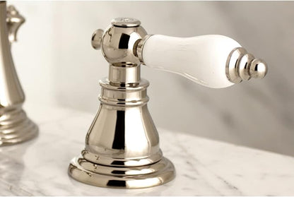 Fauceture FSC1979APL American Patriot Widespread Bathroom Faucet with Brass Pop-Up, Polished Nickel