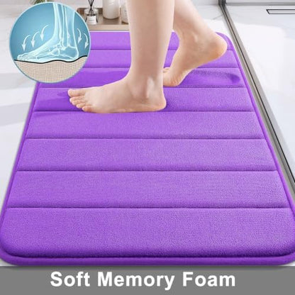 Buganda Memory Foam Bath Mat 30 x 20, Ultra Soft Absorbent Bathroom Rugs