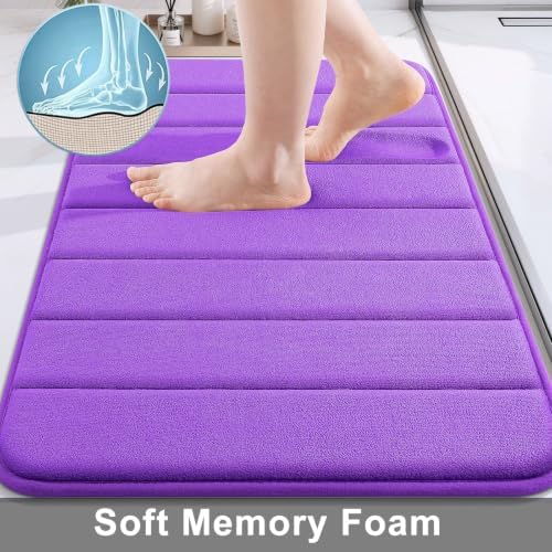 Buganda Memory Foam Bath Mat 47 x 17, Ultra Soft Absorbent Bathroom Rugs