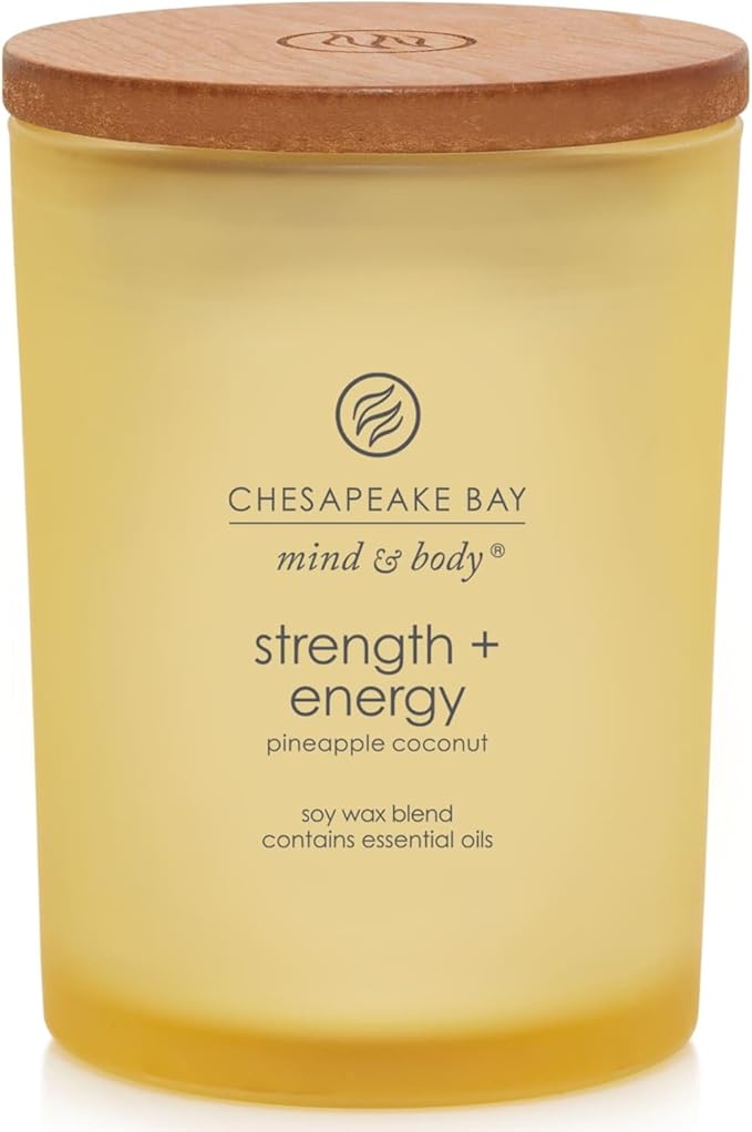 Chesapeake Bay Candle Scented Candle Strength + Energy (Pineapple Coconut) Medium Home Décor