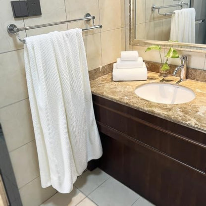 YTYC 39x78 Bath Sheets,Towels for Bathroom,White,2-Pieces