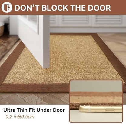 YDKGL Non Slip Bath Mat Long Ultra Thin Bathroom Rugs Runner Fit Under Door