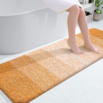OLANLY Bathroom Runner Rug 59x20, Extra Soft Absorbent Microfiber Bath Rugs