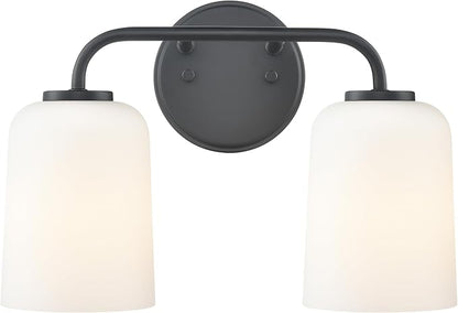ML Lighting 214202-MB Laphia 14" Wide 2-Light Vanity - Matte Black