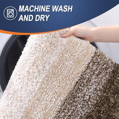OLANLY Bathroom Runner Rug 40x24, Extra Soft Absorbent Microfiber Bath Rugs