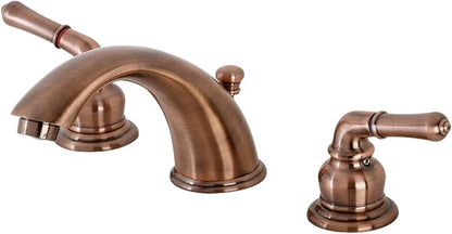 Kingston Brass KB966 Magellan Widespread Bathroom Faucet with Retail Pop-Up, Antique Copper
