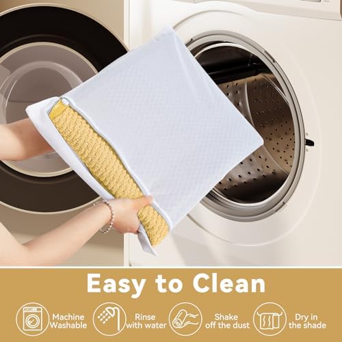 Triohero Toilet Rug, Thin Toilet Rugs U Shaped Washable Non Slip Absorbent Quick Dry Low Pile Toilet Mat, Yellow 20"x24" U Shape