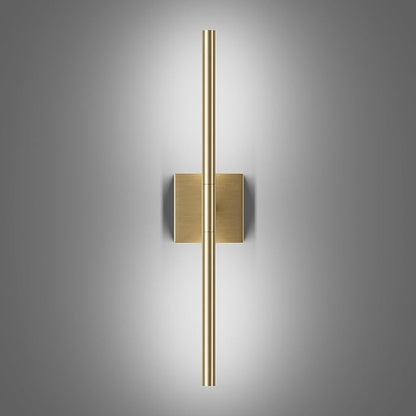 Tipace Modern Bathroom Light Fixtures,Hardwired Wall Sconces,360°Rotate,LED Brushed Brass Vanity Light Bar,5500K White Light Wall Wall Light Fixtures for Bathroom,Living Room,23.6 Inch
