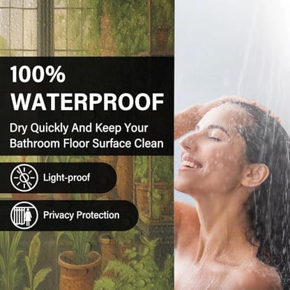 Botanical Greenhouse Garden Plant Scenic Shower Curtain 72x72 Inches