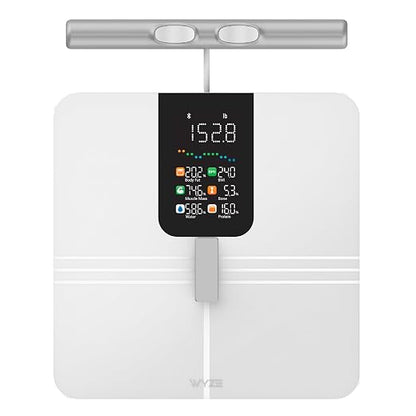 Wyze Smart Scale BodyScan with Handle, 8-Electrode Body Composition Scale | Segmental Analysis, Scale for Body Weight, BMI, Body Fat & Muscle Mass, 4.7-inch LED Display, 400 lbs Capacity