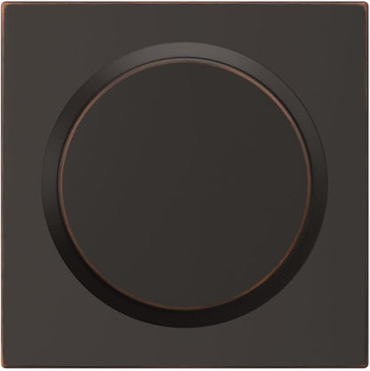 Schlage F10 BWE 716 COL Bowery Knob with Collins Trim Hall & Closet Passage Door Lock, Aged Bronze