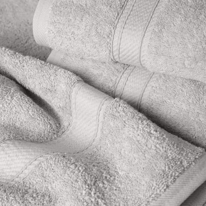 Superior Egyptian Cotton Plush & Absorbent, Bath Towel Set of 4, Silver
