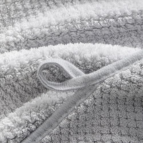 YTYC 39x78 Bath Sheets Set,Towels for Bathroom,Silver Grey,6-Pieces