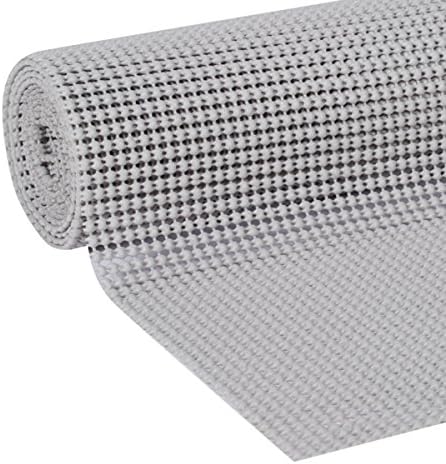 EasyLiner Select Grip Shelf Liner - Easy to Install & Cut to Fit - Non Slip, Non Adhesive, Drawer Shelf & Cabinet Liner for Kitchen, Bathroom, Pantry Cupboards - 20in. x 6ft. - Grey - 6 Rolls