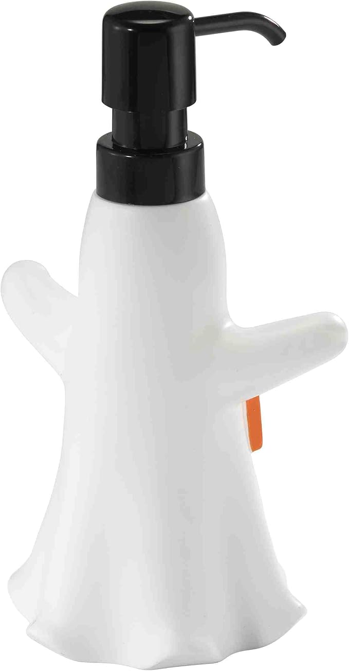 Avanti Linens - Lotion Pump/Soap Dispenser, Resin Countertop Accessories, Halloween Home Decor (Ghost Boo)
