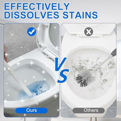 100pcs Disposable Brush Head Refills For Clorox Toilet Cleaning System,