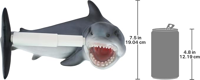 Design Toscano Shark Attack Bathroom Toilet Paper Holder