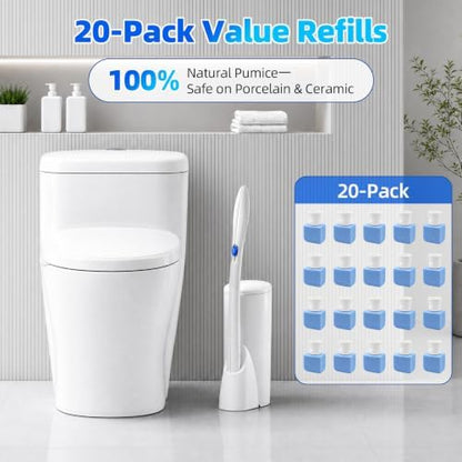 20 Pcs Pumice Stone for Clorox Toilet Bowl Cleaner. (not include rod)