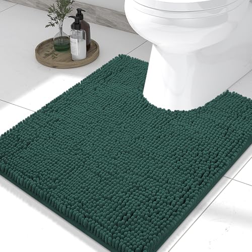 Smiry Toilet Rugs U-Shaped 24x20, Extra Soft Absorbent Contoured Bath Mat