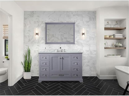 Dukes 48 in. W x 22 in. D Dark Grey Single Bath Vanity