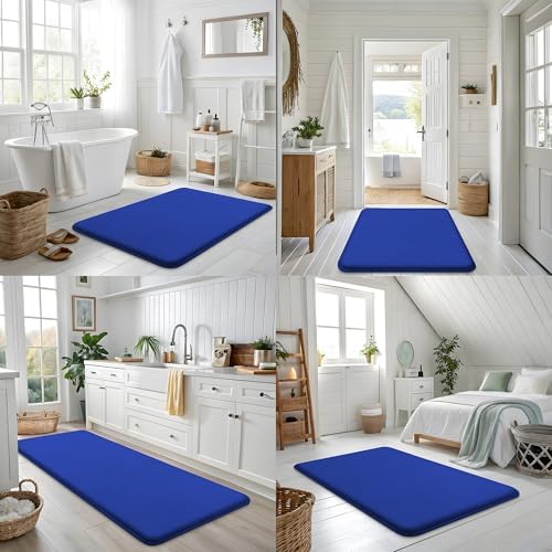 Smiry Memory Foam Bath Mat 47x17, Extra Soft and Absorbent Bathroom Rugs