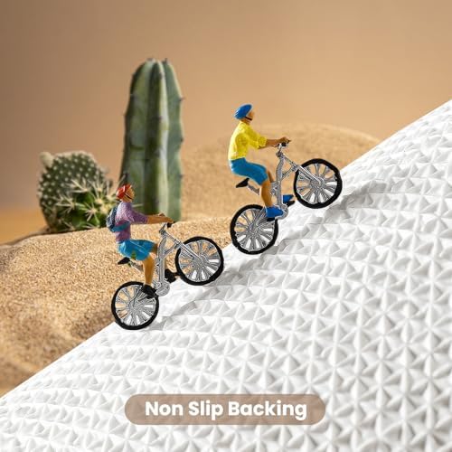 Yellow Desert Cactus Bath Mat 32x20, Non Slip Washable Bathroom Rug