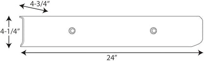 Progress Lighting Channel Glass Collection 4-Light Glass Traditional Bath Vanity Light, Indoor, P3110-30, White