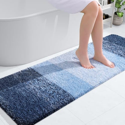 OLANLY Bathroom Runner Rug 59x20, Extra Soft Absorbent Microfiber Bath Rugs