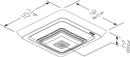 Broan-NuTone FG800SPK Bluetooth Speaker Bathroom Exhaust Grille Cover with LED Light,