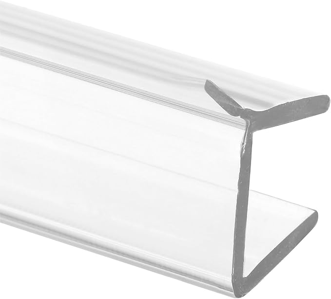 Prime-Line M 6268 Frameless Shower Door Bottom Seal for 1/2 in. Thick Glass Doors, Single Flap, 36 in., Clear Vinyl (Single Pack)