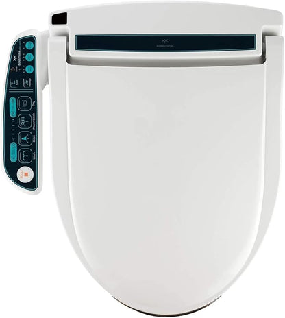 BidetMate 2000 Series Bidet Toilet Seat, Heated Water & Seat, Elongated | Unlimited Warm Water Wash, Air Dryer, Deodorizer, Self Cleaning Nozzle, Side Panel Controls, Fits Elongated Toilets