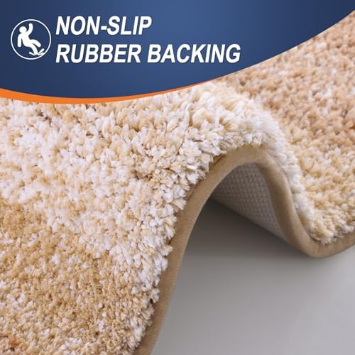 OLANLY Bathroom Runner Rug 40x24, Extra Soft Absorbent Microfiber Bath Rugs