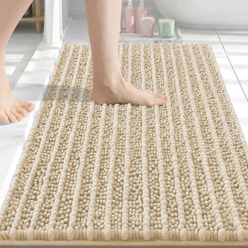 Arotive Bathroom Rugs Mat 30x20, Soft Absorbent Chenille Shaggy Bath Mat
