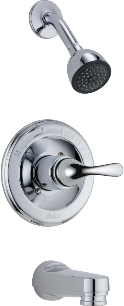 Delta Classic 13 Series 5-Setting Bathtub and Shower Faucet Set, Chrome Shower Head and Handle Set, Valve Trim Kit, Chrome T13220-PD (Valve Not Included)