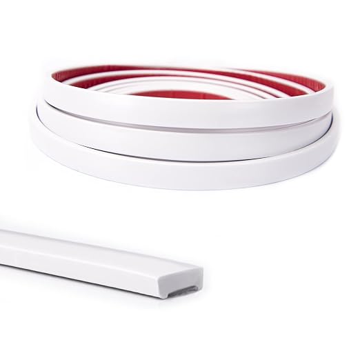 Art3d 30 ft Peel and Stick Flexible Molding Trim for Wall Tile Edge, White | Durable, Waterproof, Oil-Proof, Superior Adhesive, Useful, Easy to Clean, Ideal for Mirror Edges, Accent Walls, Backsplashes