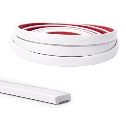 Art3d 30 ft Peel and Stick Flexible Molding Trim for Wall Tile Edge, White | Durable, Waterproof, Oil-Proof, Superior Adhesive, Useful, Easy to Clean, Ideal for Mirror Edges, Accent Walls, Backsplashes