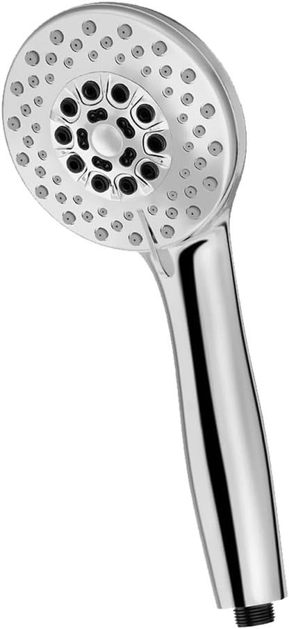 High Pressure Shower Head with Powerful Shower Spray, 5 Spray Modes, Non-Clogging Nozzles（Chrome）