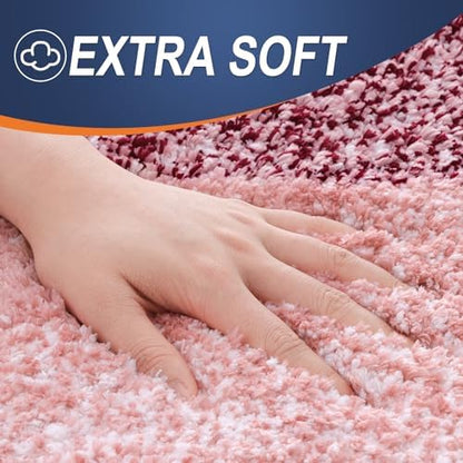 OLANLY Bathroom Runner Rug 54x24, Extra Soft Absorbent Microfiber Bath Rugs