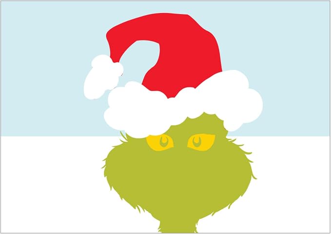 Grinch by Dr. Seuss Christmas Non Slip Plush Poly Knit Bathroom Mat Rug, 17"x24", (Officially Licensed Product) By Franco