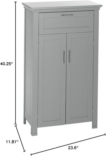 RiverRidge Somerset Two-Door Floor Cabinet, Gray