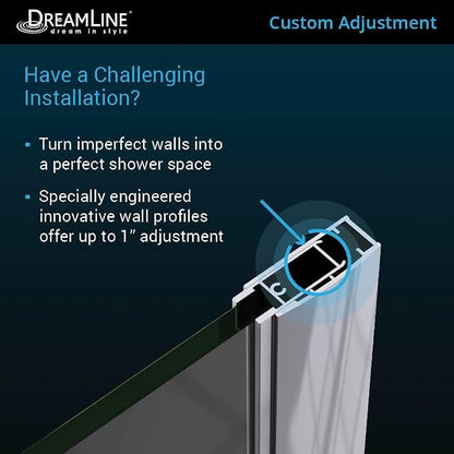 DreamLine Unidoor 31-32 in. W x 72 in. H Frameless Hinged Shower Door in Brushed Nickel, SHDR-20317210-04